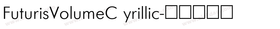 FuturisVolumeC yrillic字体转换